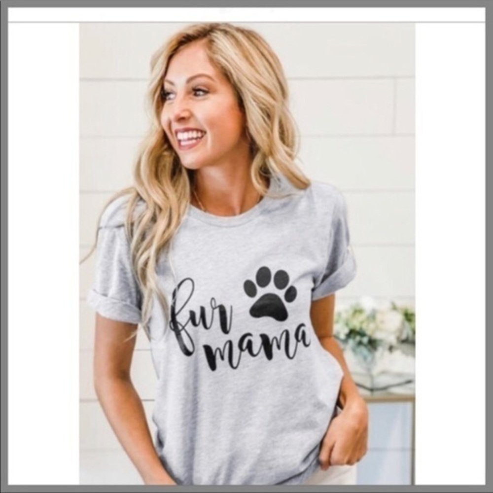 Graphic print t shirt fur mamma